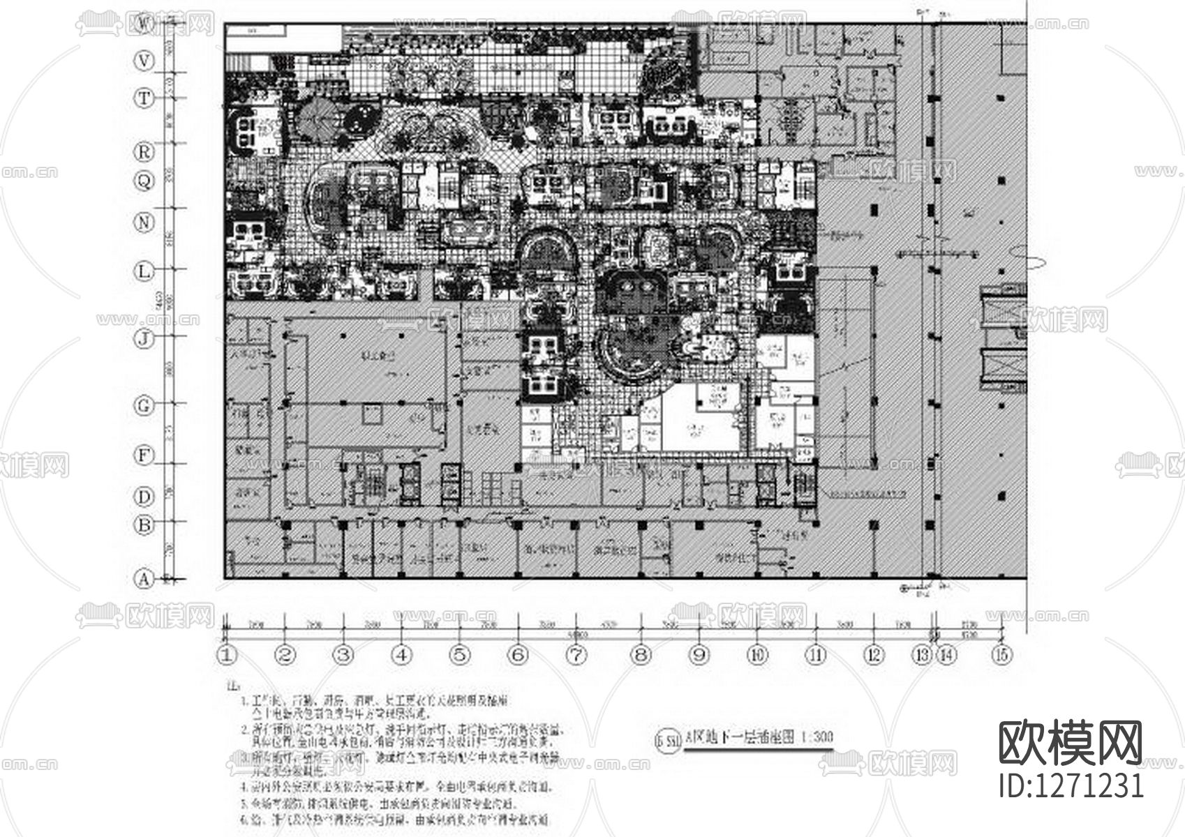 酒店夜总会cad施工图下载（渲染图7）