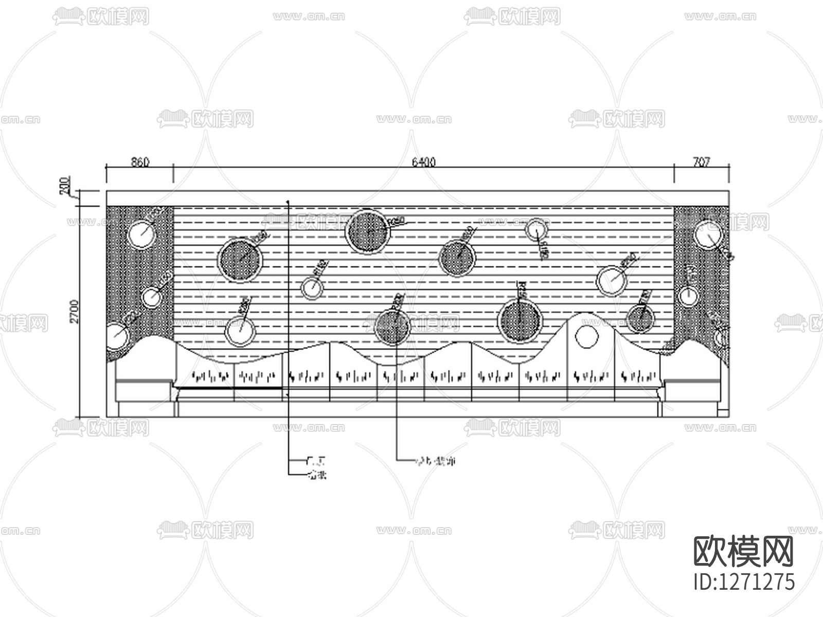 KTV夜总会cad施工图下载（渲染图1）