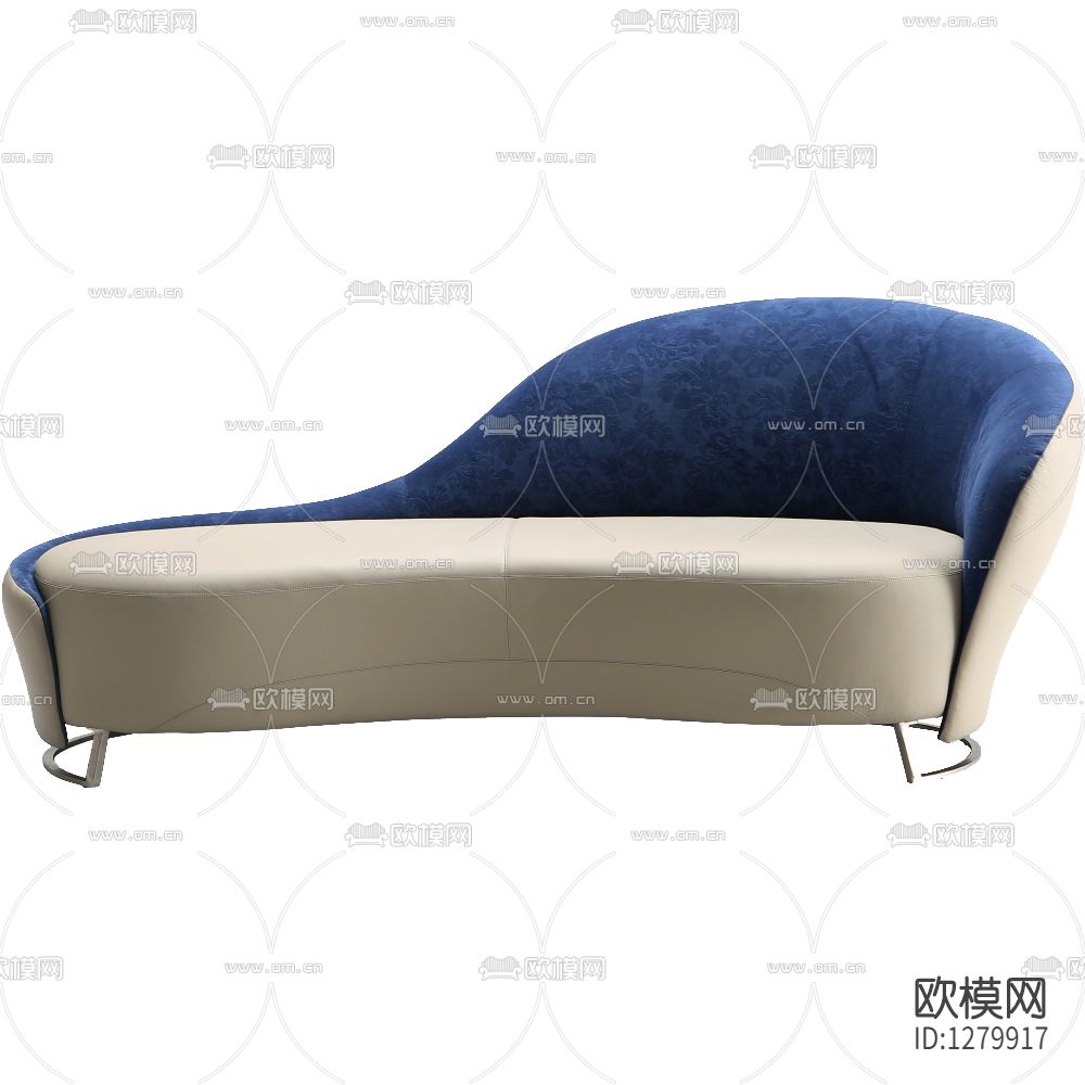 简欧布艺皮革贵妃椅下载