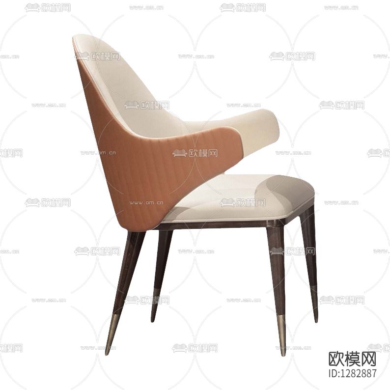 现代简约布艺实木餐椅