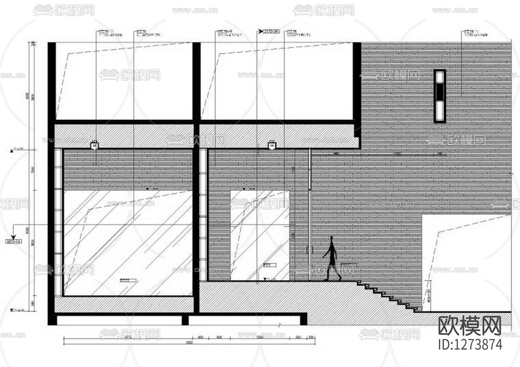 会所cad施工图下载（渲染图5）