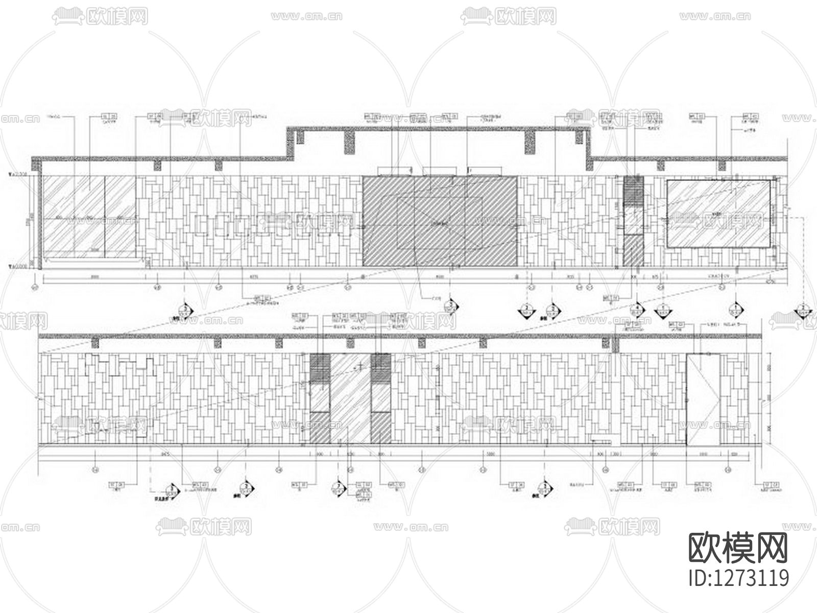 溪望售楼处室内设计cad施工图下载（渲染图5）