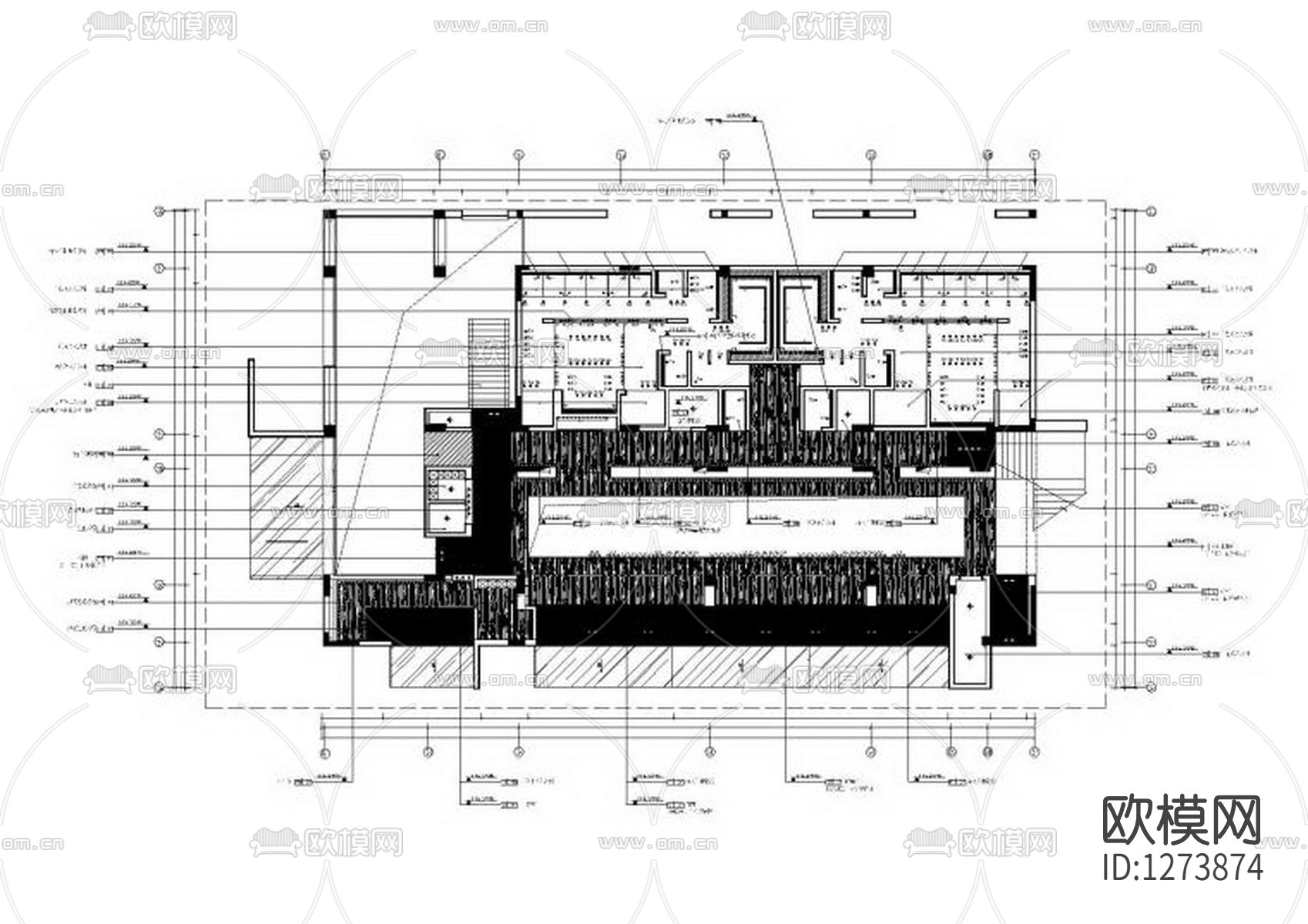 会所cad施工图下载（渲染图2）