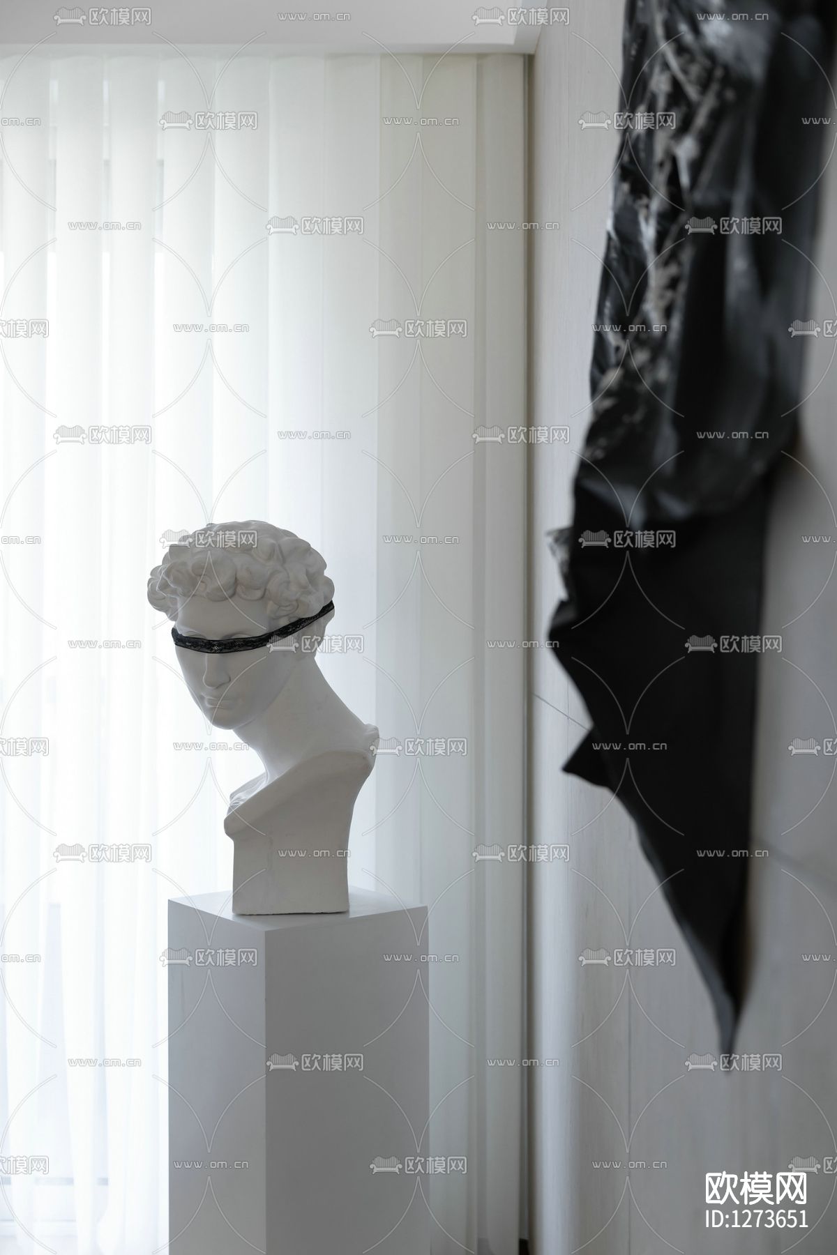 菲拉设计简约住宅全套cad施工图下载（渲染图7）