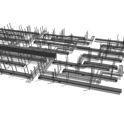  现代天花吊顶su模型 