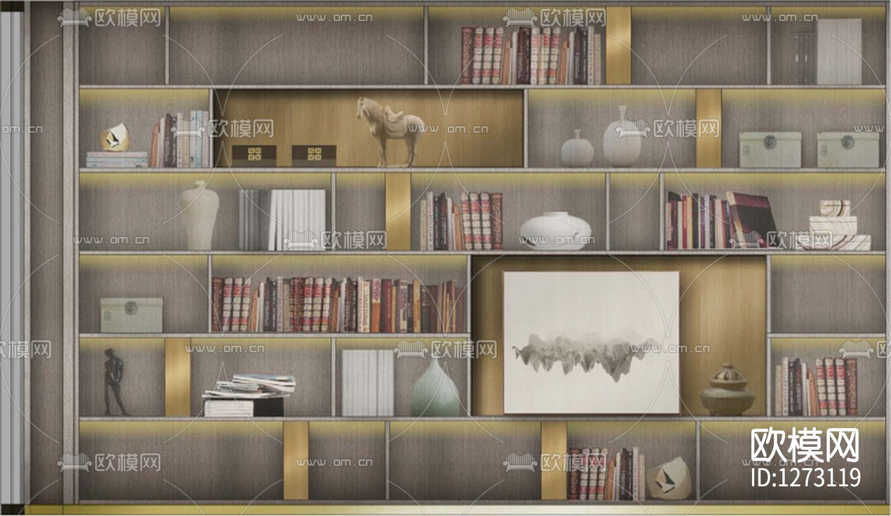 溪望售楼处室内设计cad施工图下载（渲染图8）