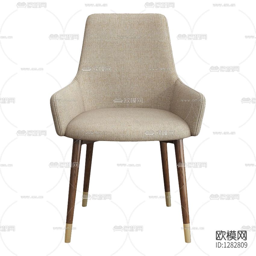 北欧简约实木布艺餐椅下载