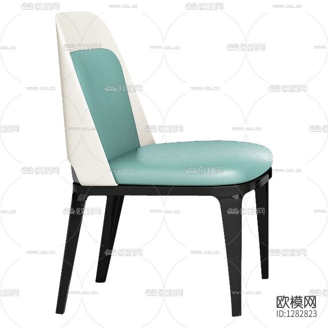 美式轻奢皮革实木餐椅下载