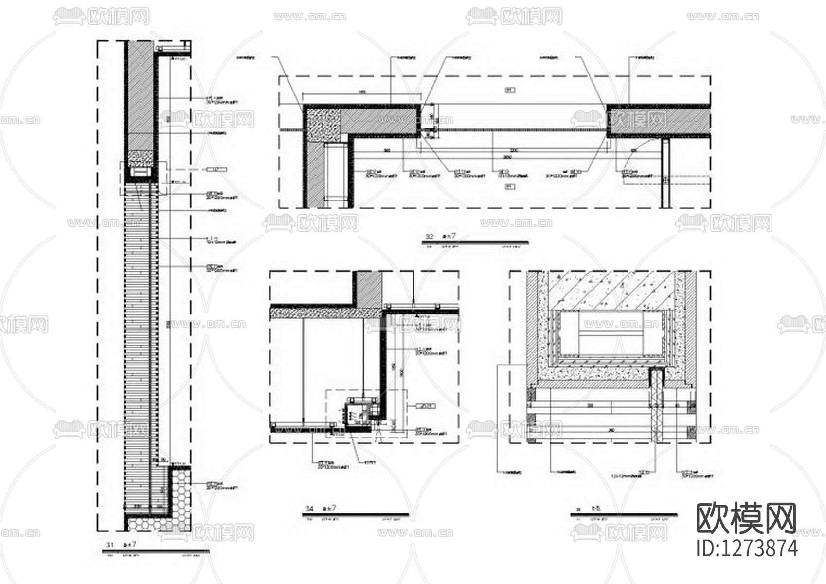 会所cad施工图下载（渲染图4）