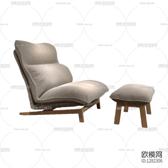 北欧简约布艺实木懒人沙发下载