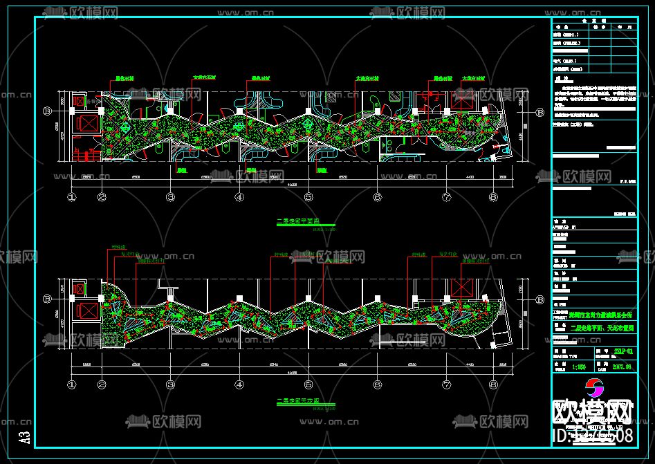 夜总会cad施工图下载（渲染图2）