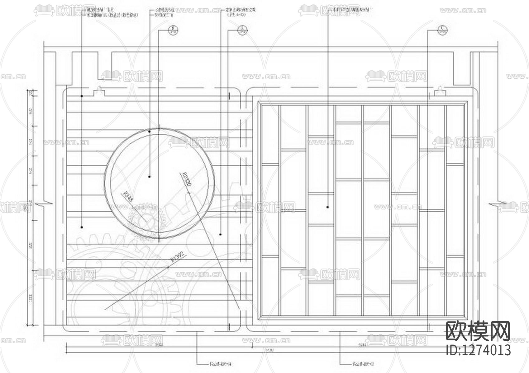 美迪克家具展厅cad施工图