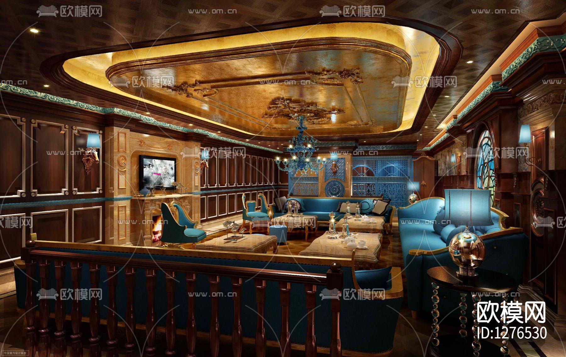 夜总会cad施工图下载（渲染图8）