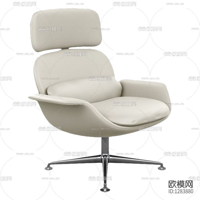 现代简约皮革金属办公椅