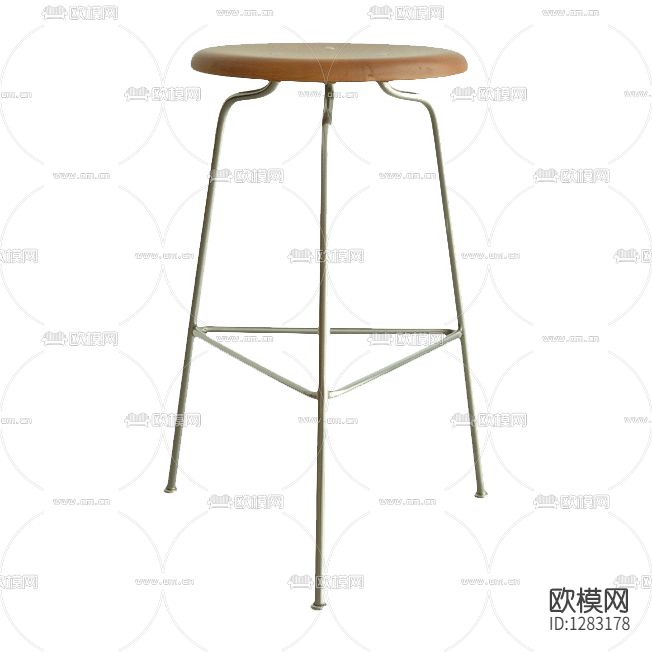北欧金属实木吧椅下载