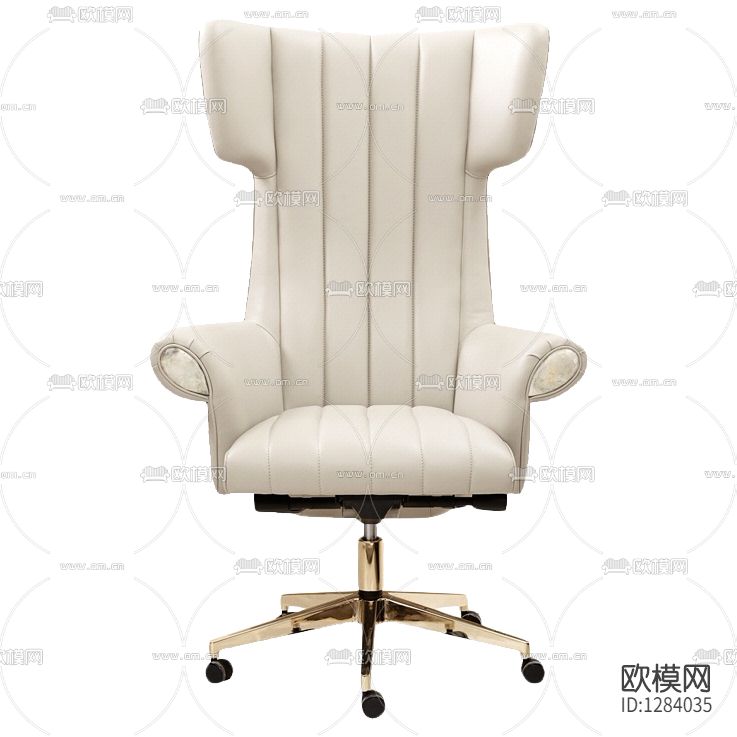 美式简约皮革金属办公椅