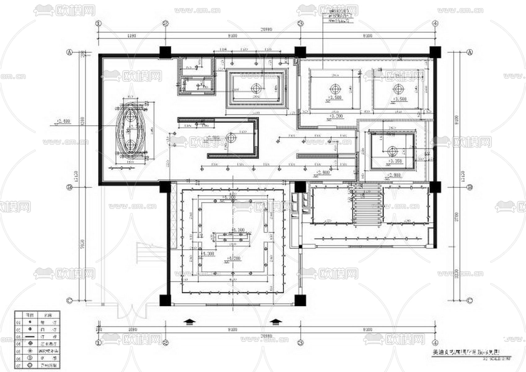 美迪克家具展厅cad施工图