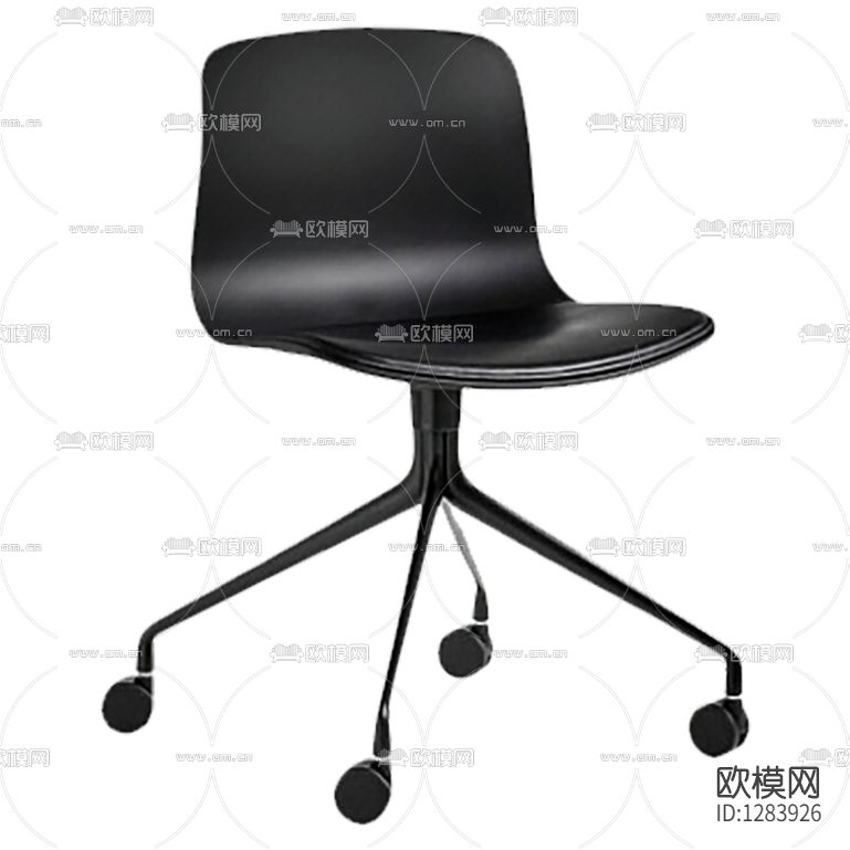 现代简约皮革金属办公椅