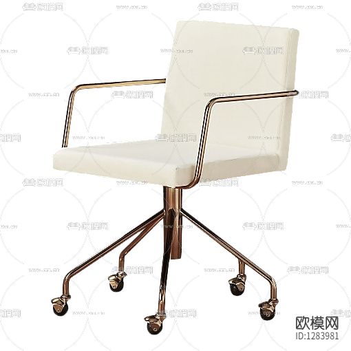 美式复古皮革金属办公椅