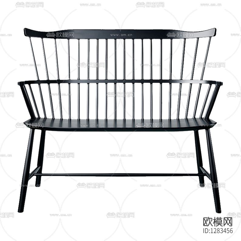 简欧实木户外长椅