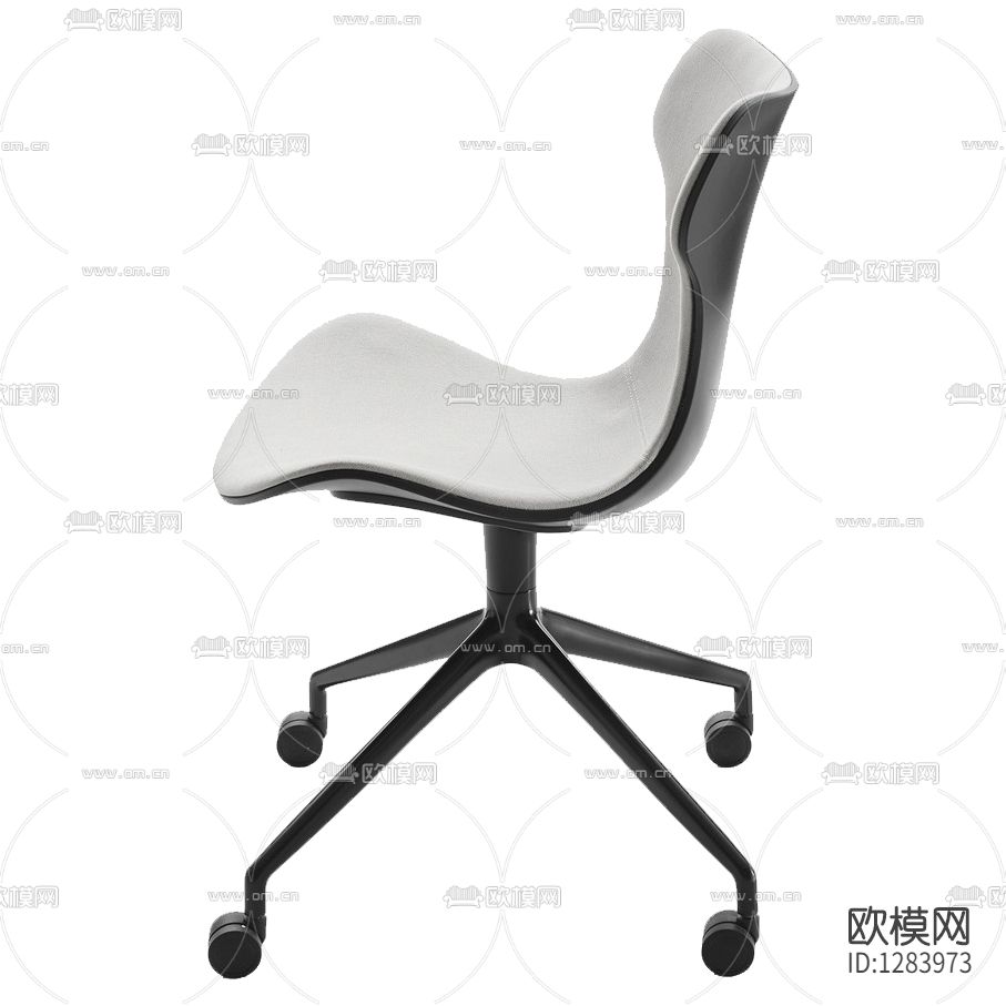 现代简约金属布艺旋转办公椅