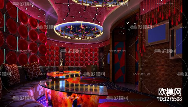 夜总会cad施工图下载（渲染图4）