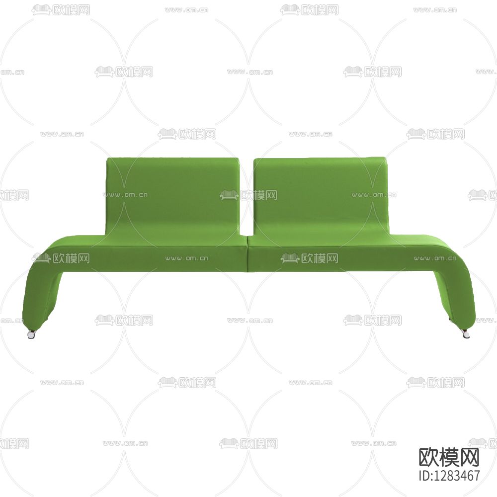 现代简约布艺长椅下载