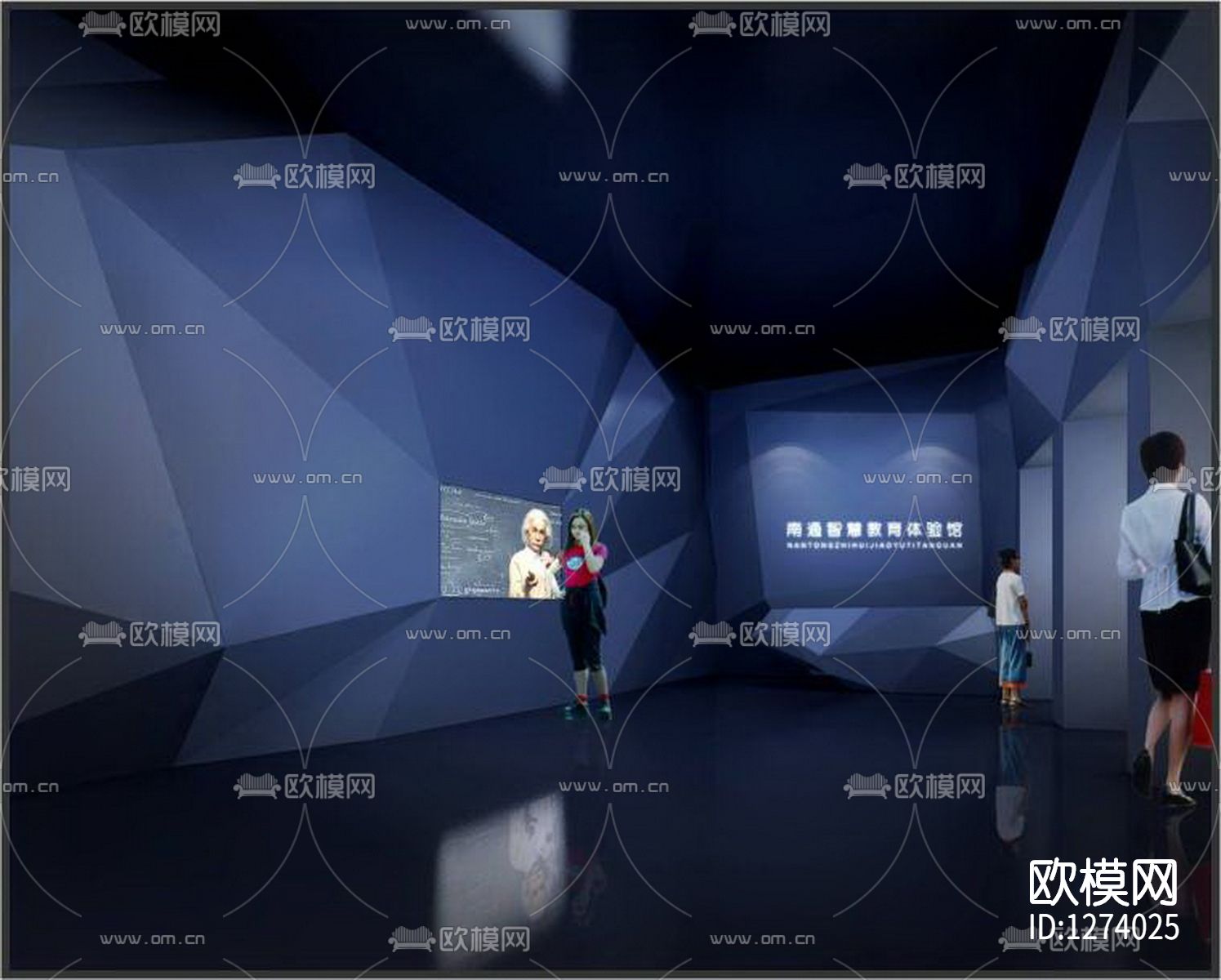 教育体验馆cad施工图下载（渲染图6）