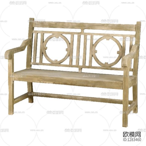 北欧自然原木长椅下载