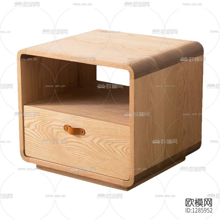 北欧简约樱桃木床头柜下载