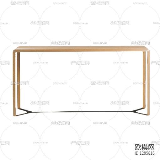 现代极简实木金属案几下载