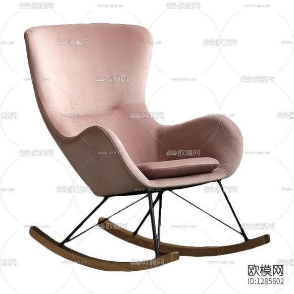 现代简约布艺金属休闲椅下载