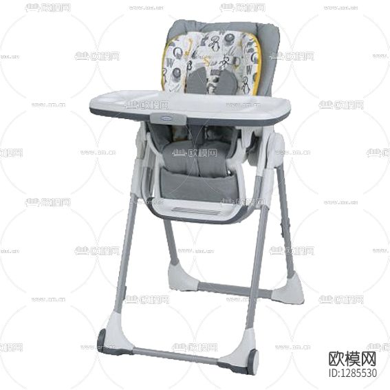 现代简约塑料布艺婴儿餐椅下载