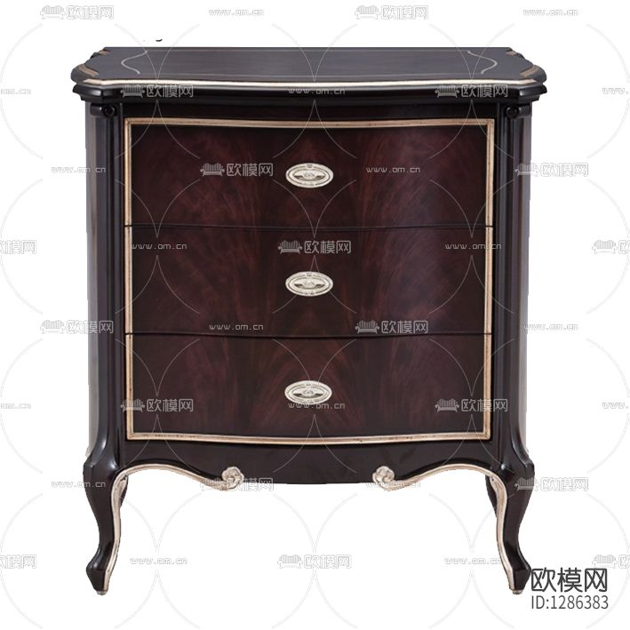 新古典实木金属床头柜下载