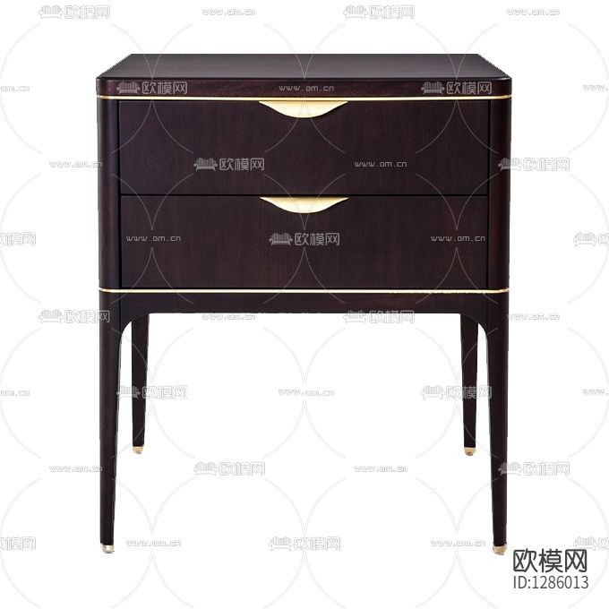 美式简约实木金属床头柜下载