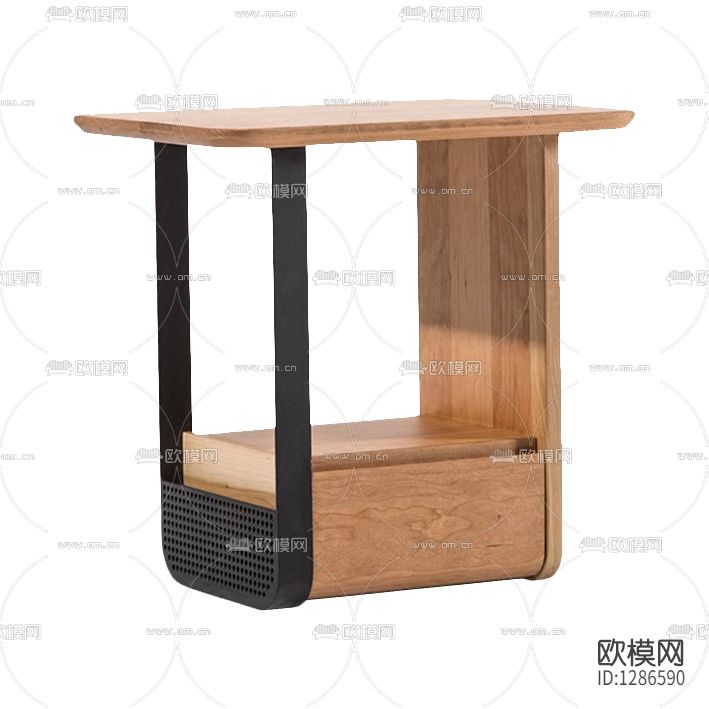 北欧简约实木创意床头柜下载