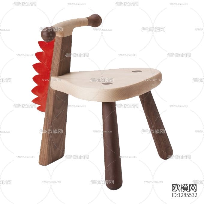 北欧实木卡通儿童椅下载