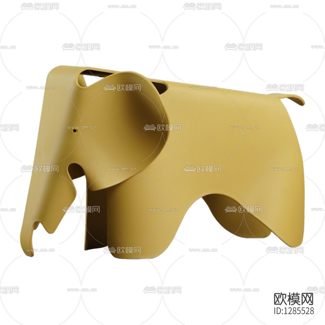 北欧简约塑料大象儿童椅下载