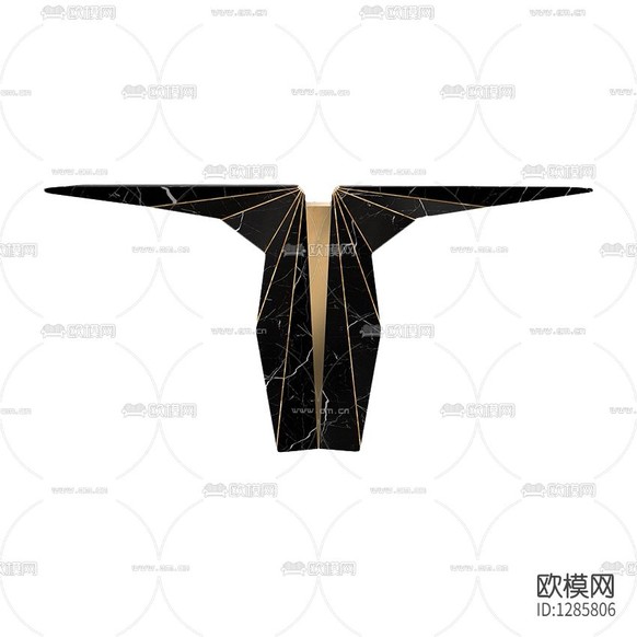 现代轻奢大理石金属案几下载
