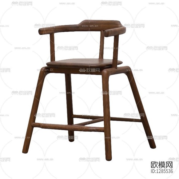 北欧黑胡桃纯实木榫卯结构儿童椅下载