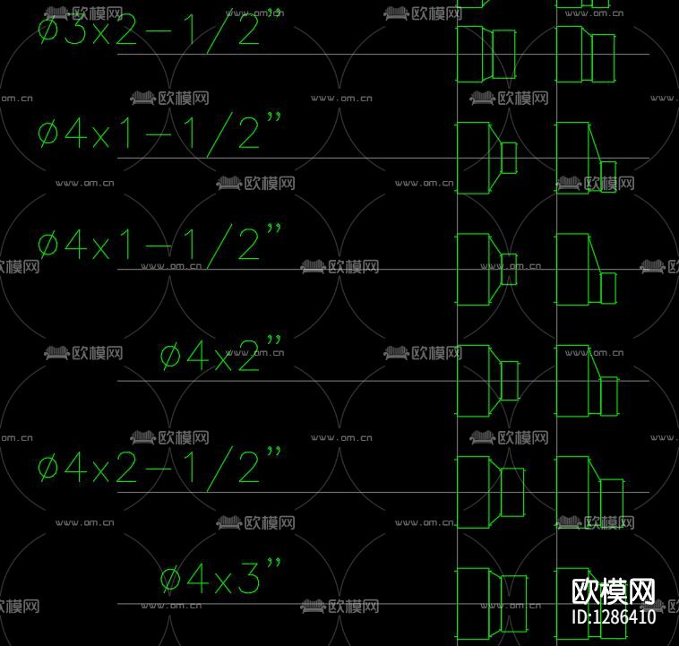 PVC管材cad图库下载（渲染图10）