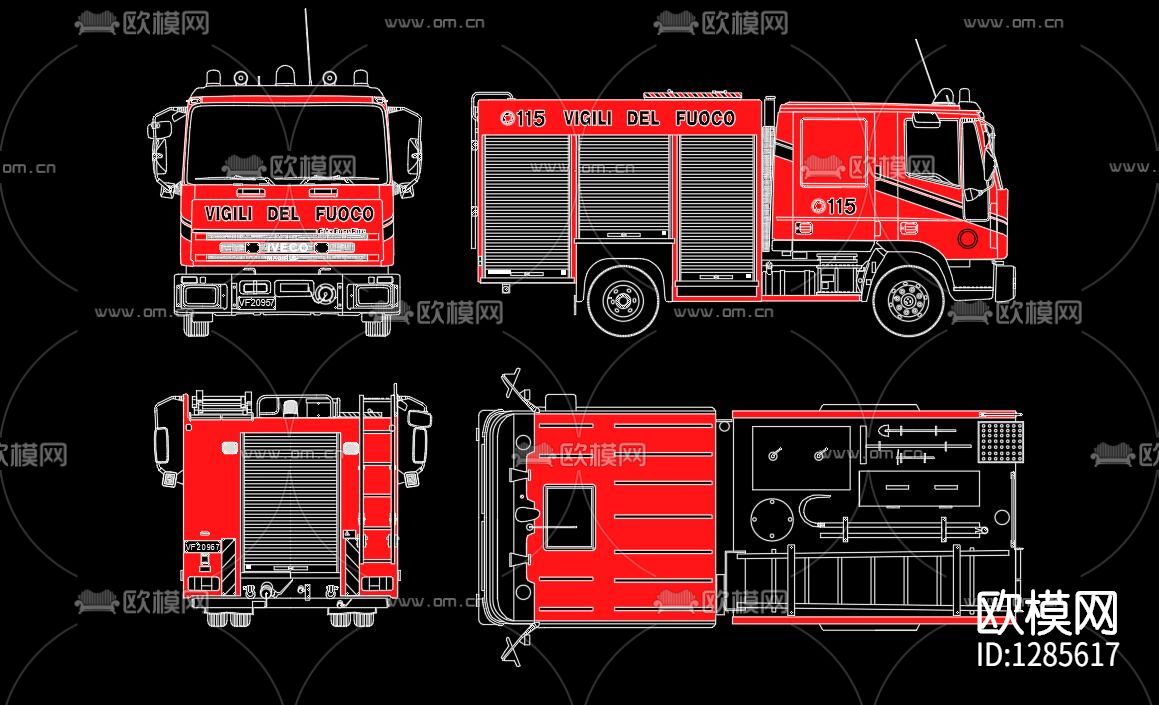炫彩汽车cad图库下载（渲染图5）