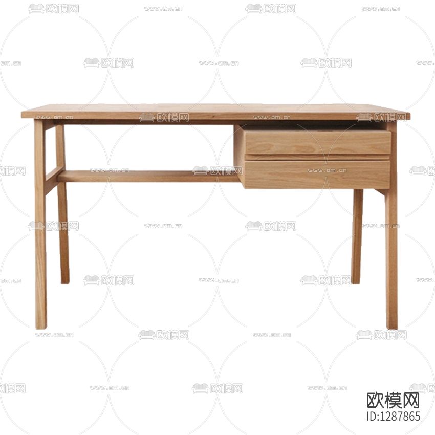 北欧简约实木书桌下载