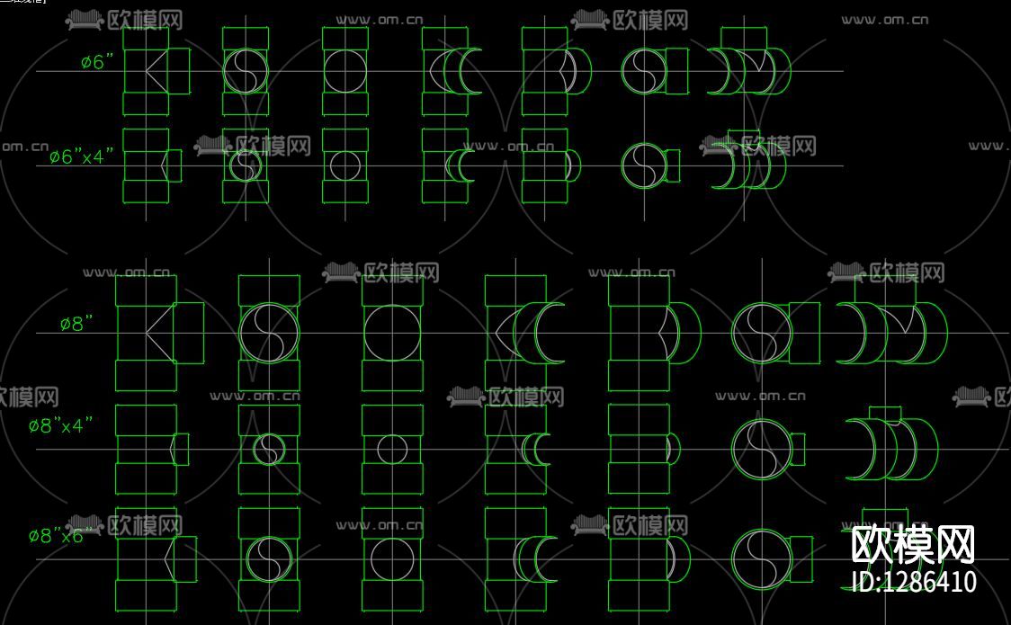 PVC管材cad图库下载（渲染图7）