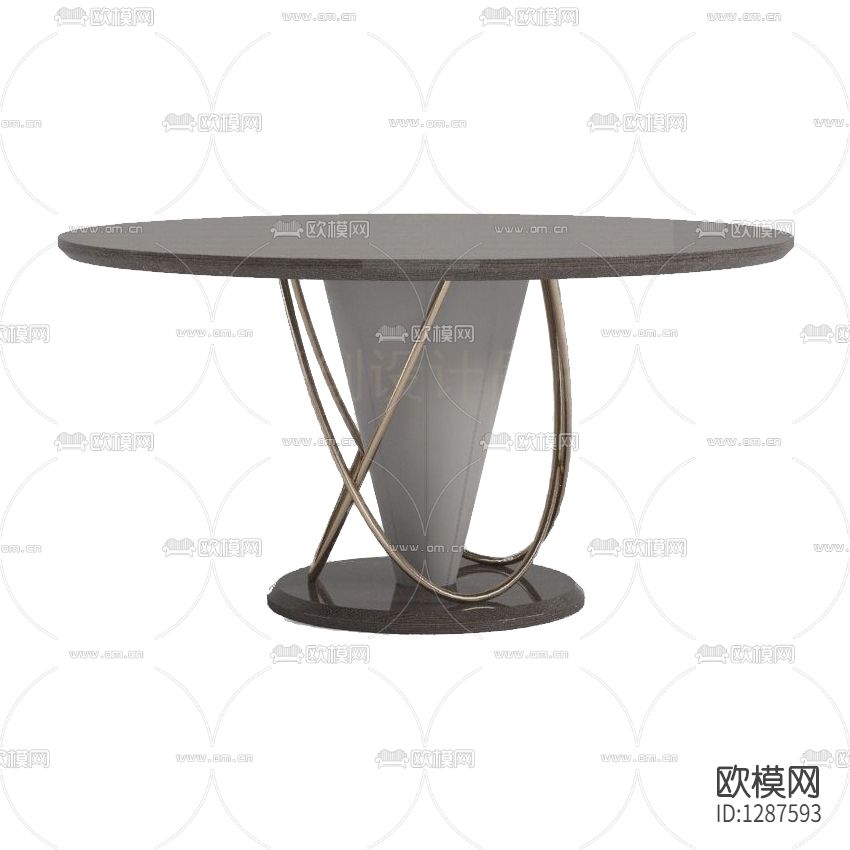 现代轻奢金属大理石餐桌下载