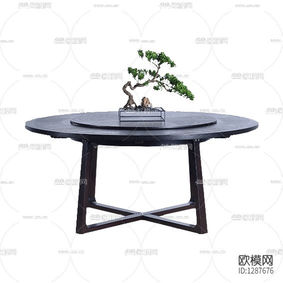新中式简约实木餐桌