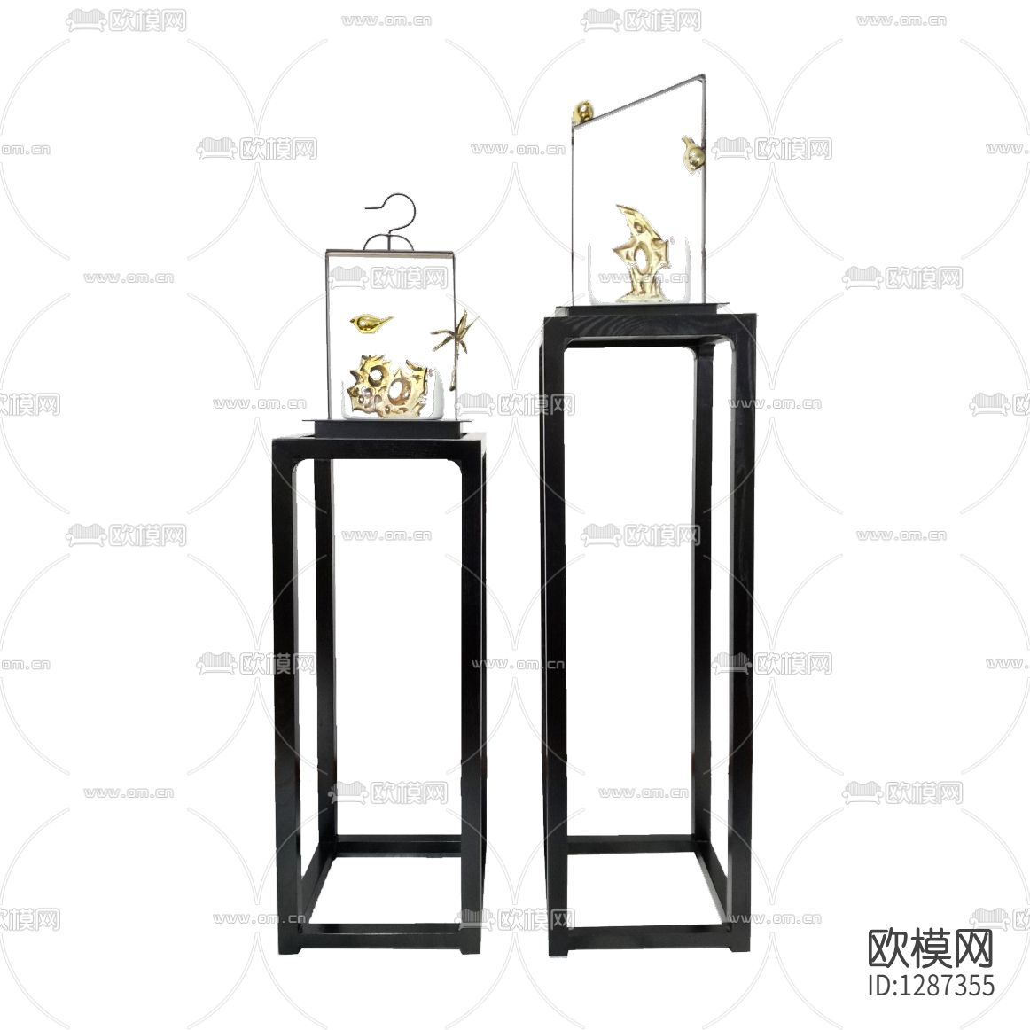 新中式简约实木花几