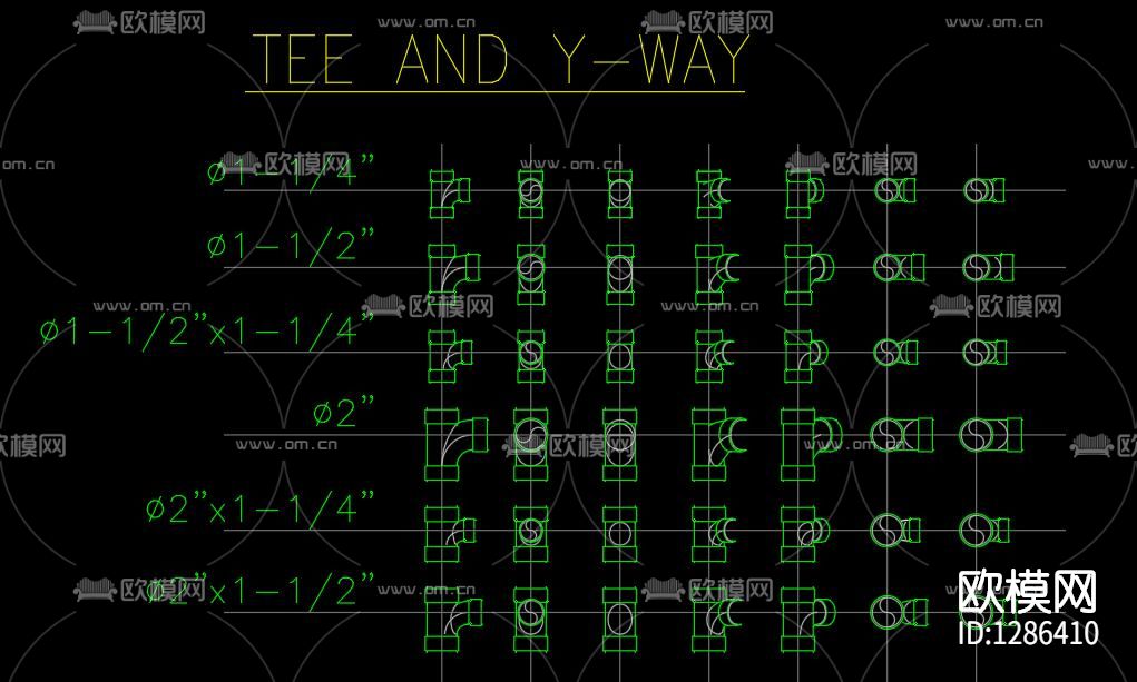 PVC管材cad图库下载（渲染图8）