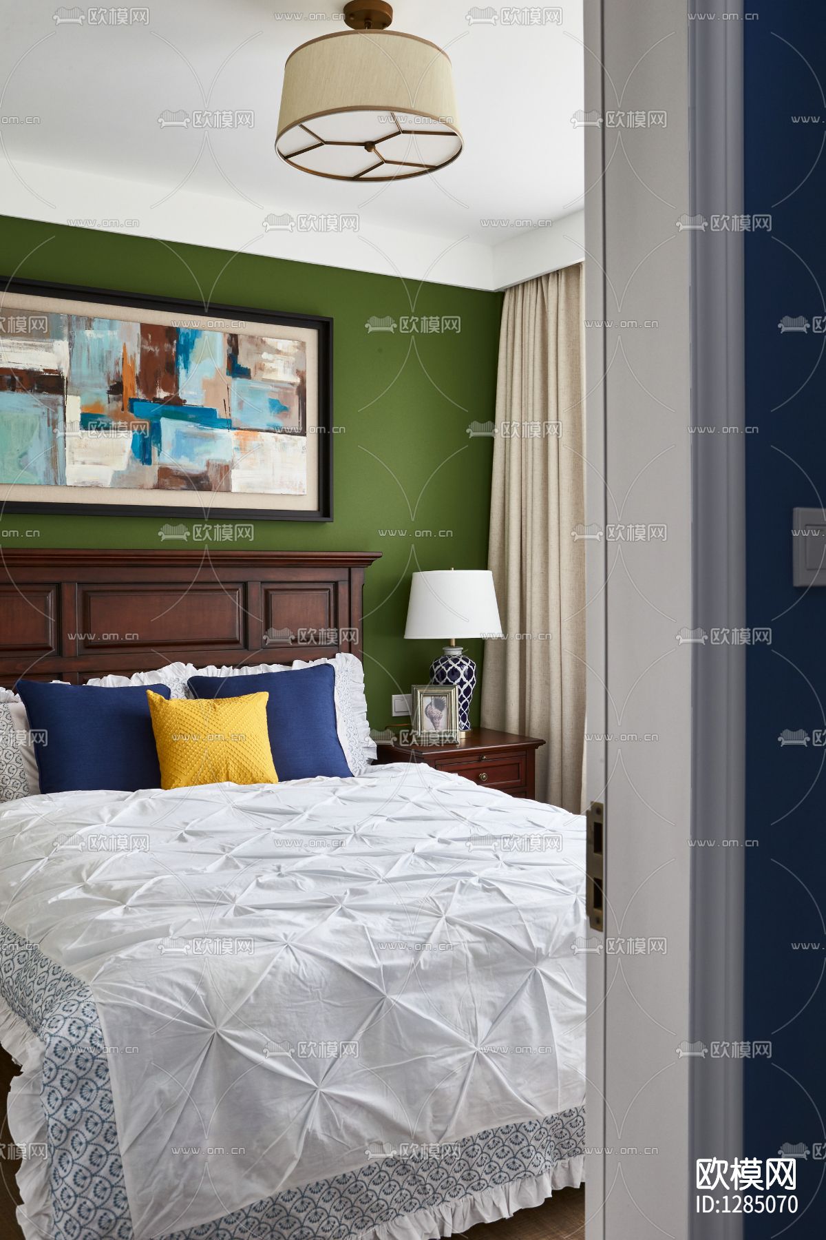 北欧简约家居样板间cad施工图下载（渲染图6）