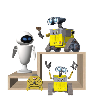  现代积木机器人玩具su模型 